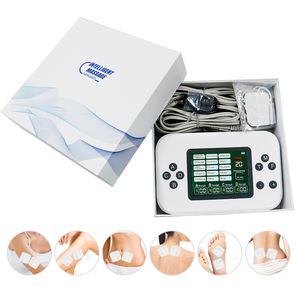 Tens Pain Relief Unit - Appareil TENS 4-en-1 avec 15 modes,